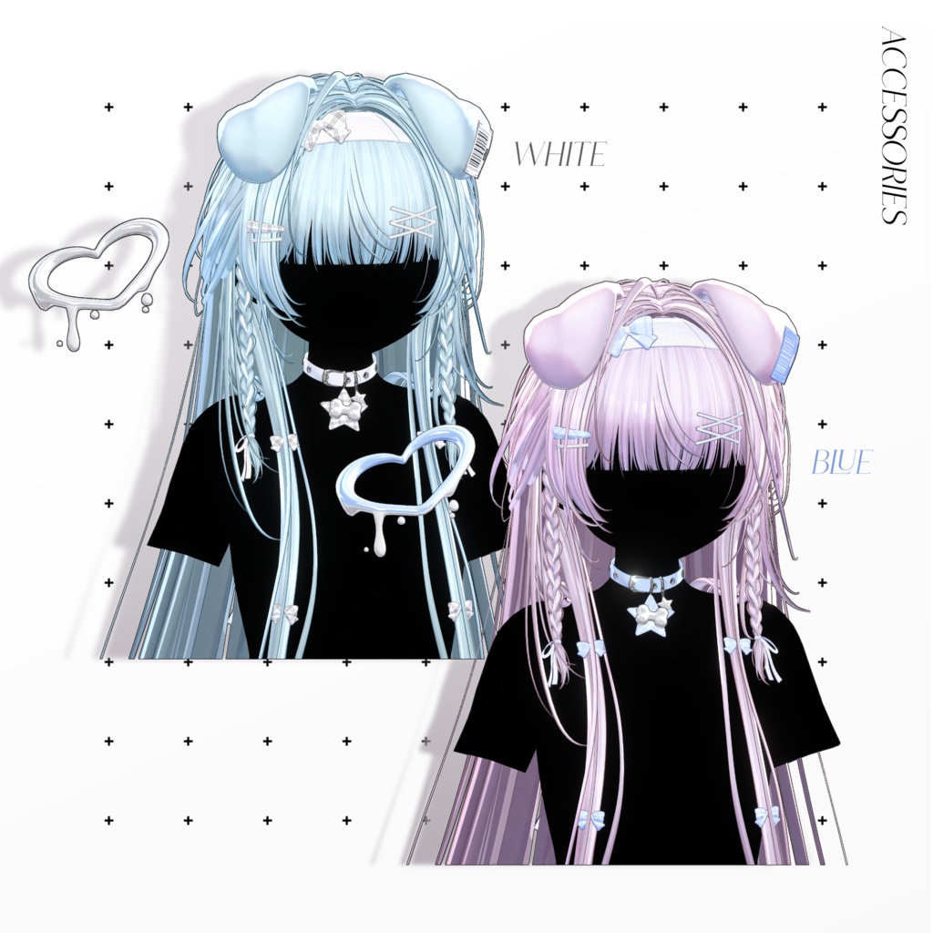 ✨Sale 中✨🐶【11 avatars】【VRC Hair】♥ Classic Long ♥