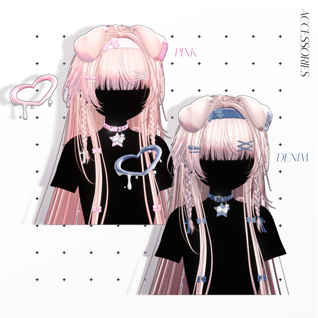 ✨Sale 中✨🐶【11 avatars】【VRC Hair】♥ Classic Long ♥