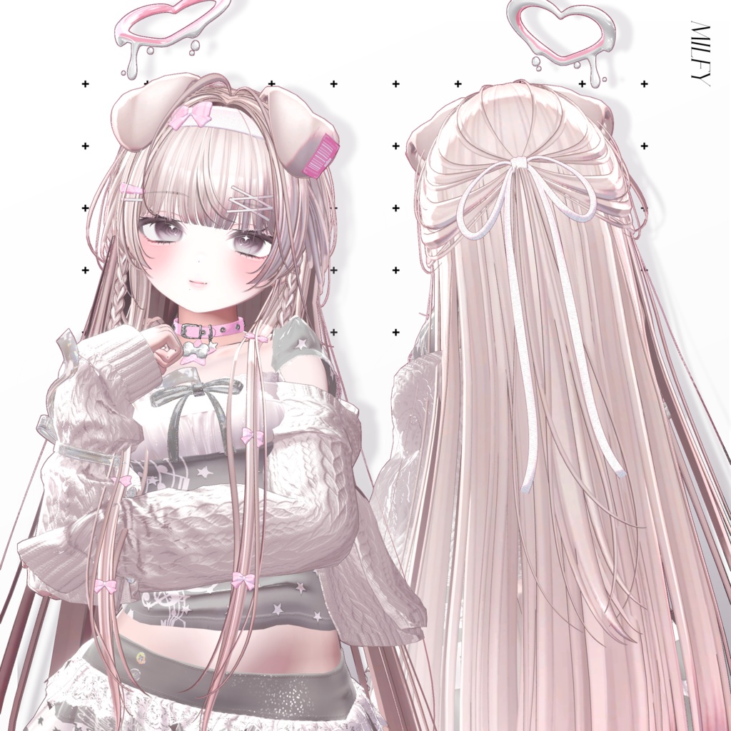 ✨Sale 中✨🐶【11 avatars】【VRC Hair】♥ Classic Long ♥