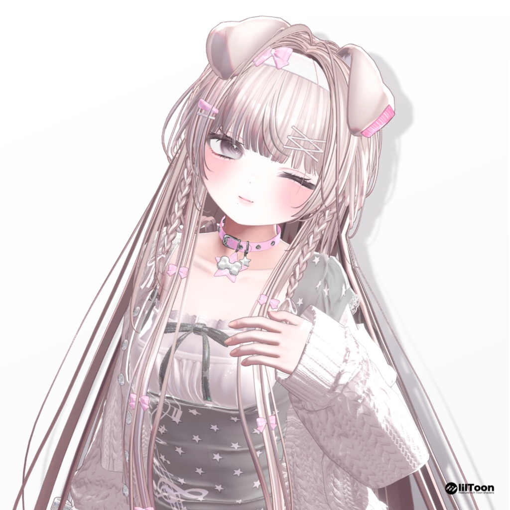 🐶【11 avatars】【VRC Hair】♥ Classic Long ♥