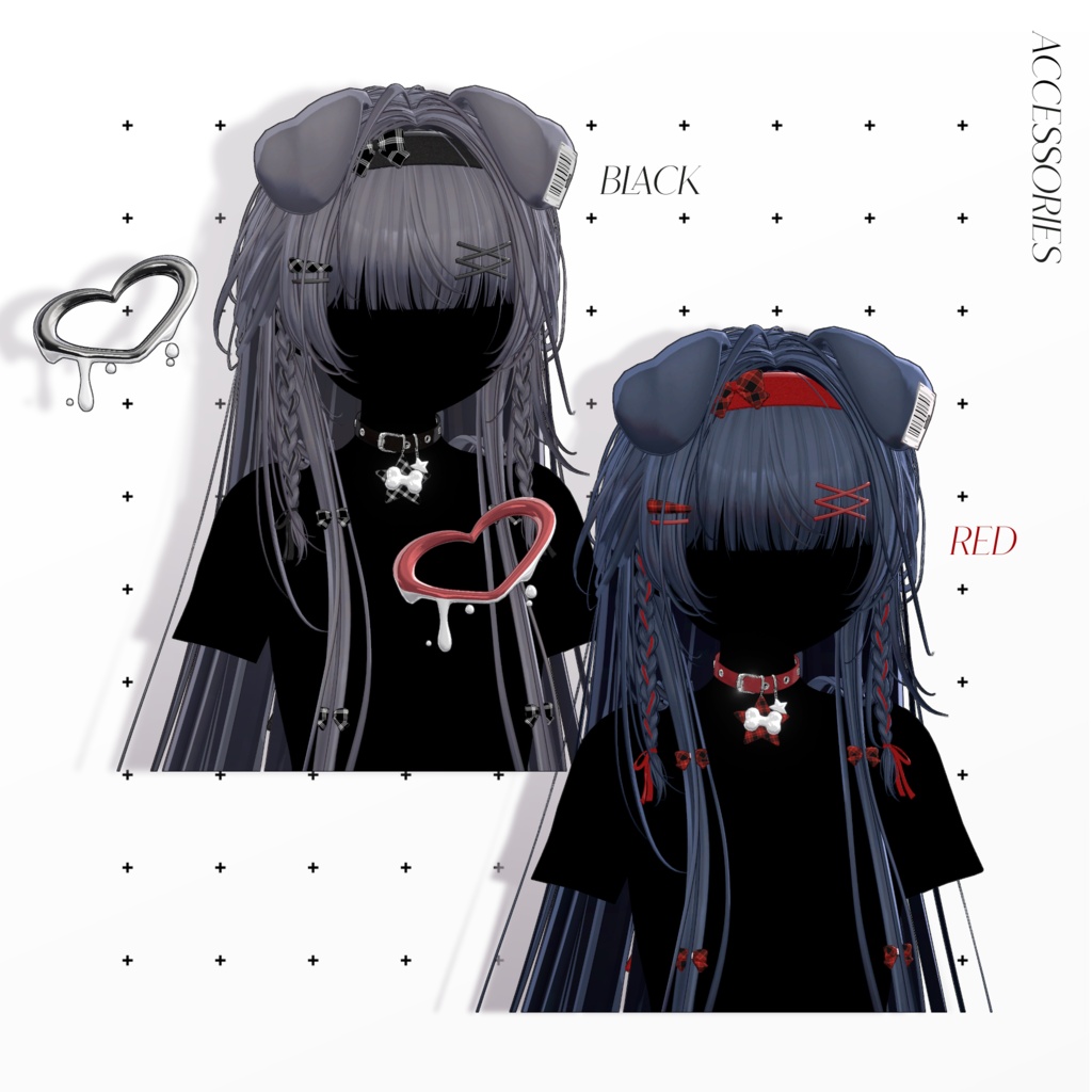 ✨Sale 中✨🐶【11 avatars】【VRC Hair】♥ Classic Long ♥