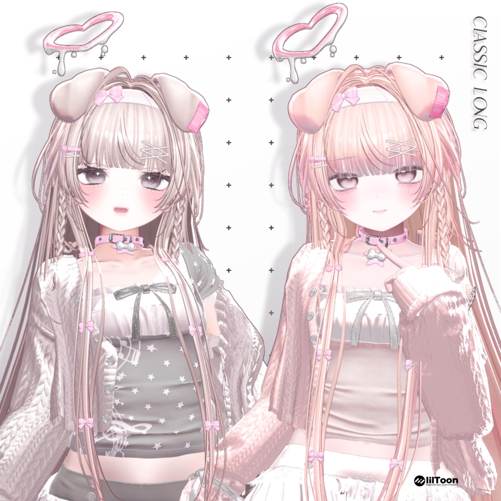 ✨Sale 中✨🐶【11 avatars】【VRC Hair】♥ Classic Long ♥