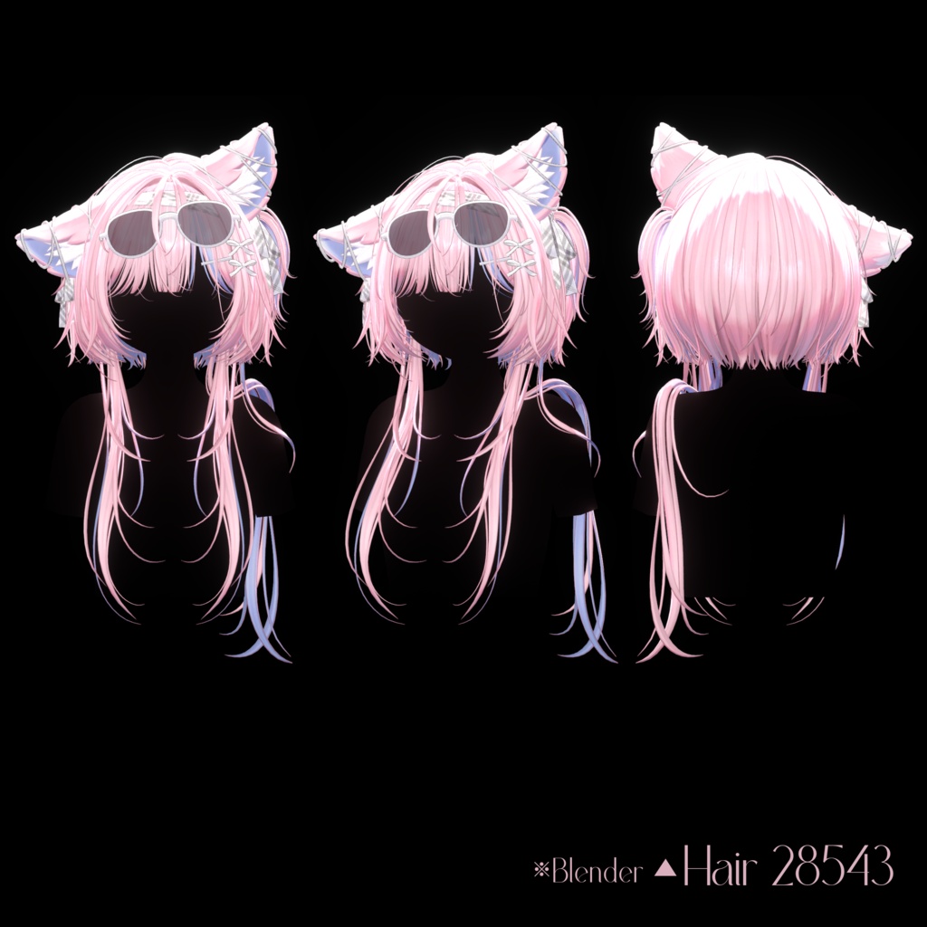 Sale 中😼【11 avatars】【VRC Hair】♥ Sassy Neko ♥