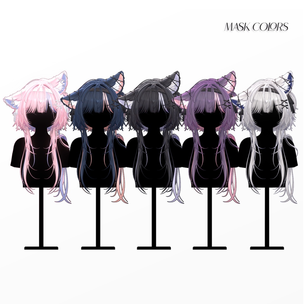 Sale 中😼【11 avatars】【VRC Hair】♥ Sassy Neko ♥