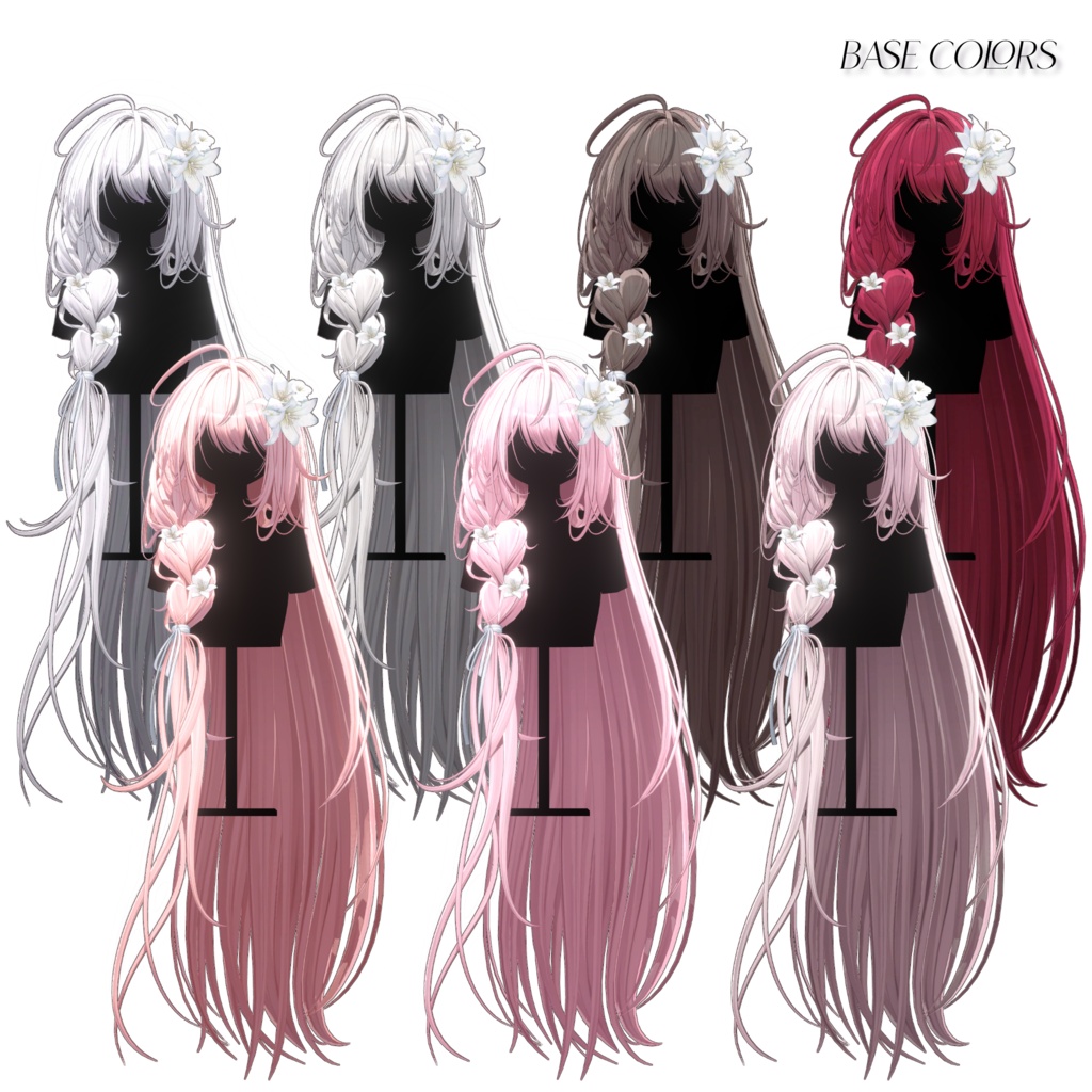 🍃Sale 中🍃【12 avatars】【VRC Hair】♥ Antique Braid ♥