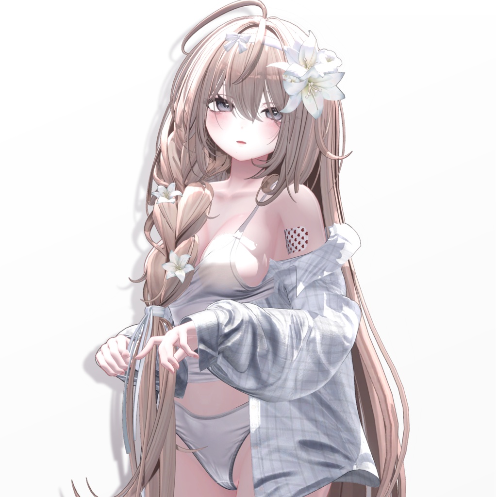 🍃Sale 中🍃【12 avatars】【VRC Hair】♥ Antique Braid ♥