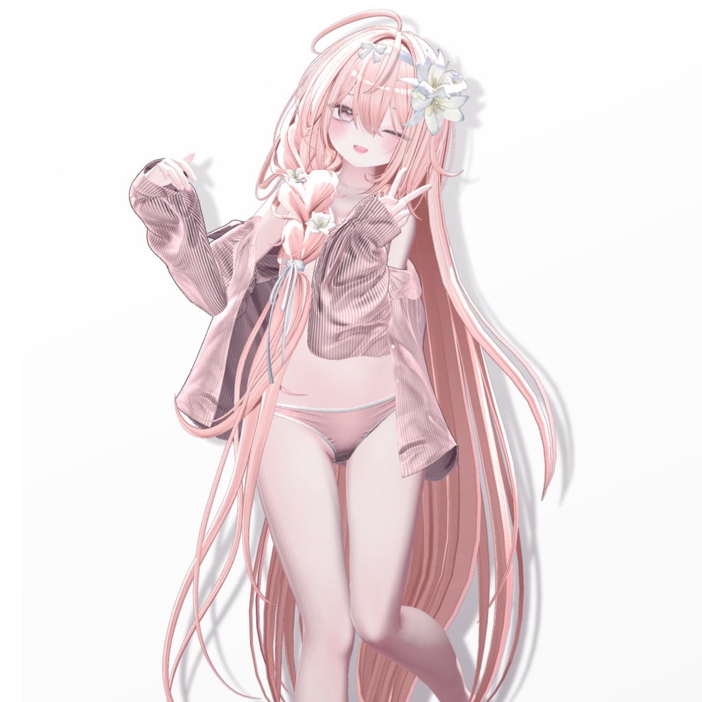 🍃Sale 中🍃【12 avatars】【VRC Hair】♥ Antique Braid ♥