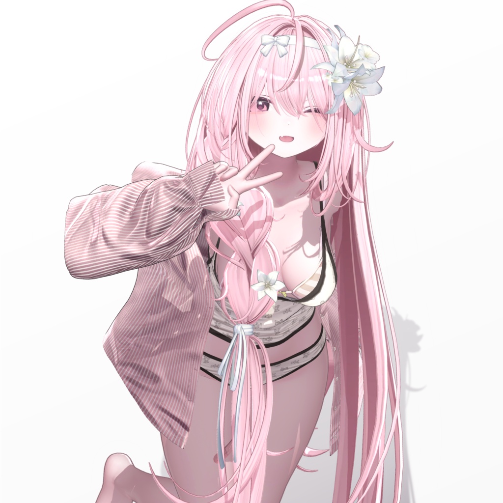 🍃Sale 中🍃【12 avatars】【VRC Hair】♥ Antique Braid ♥