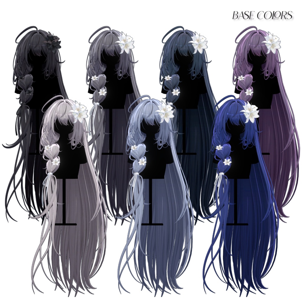 🍃Sale 中🍃【12 avatars】【VRC Hair】♥ Antique Braid ♥
