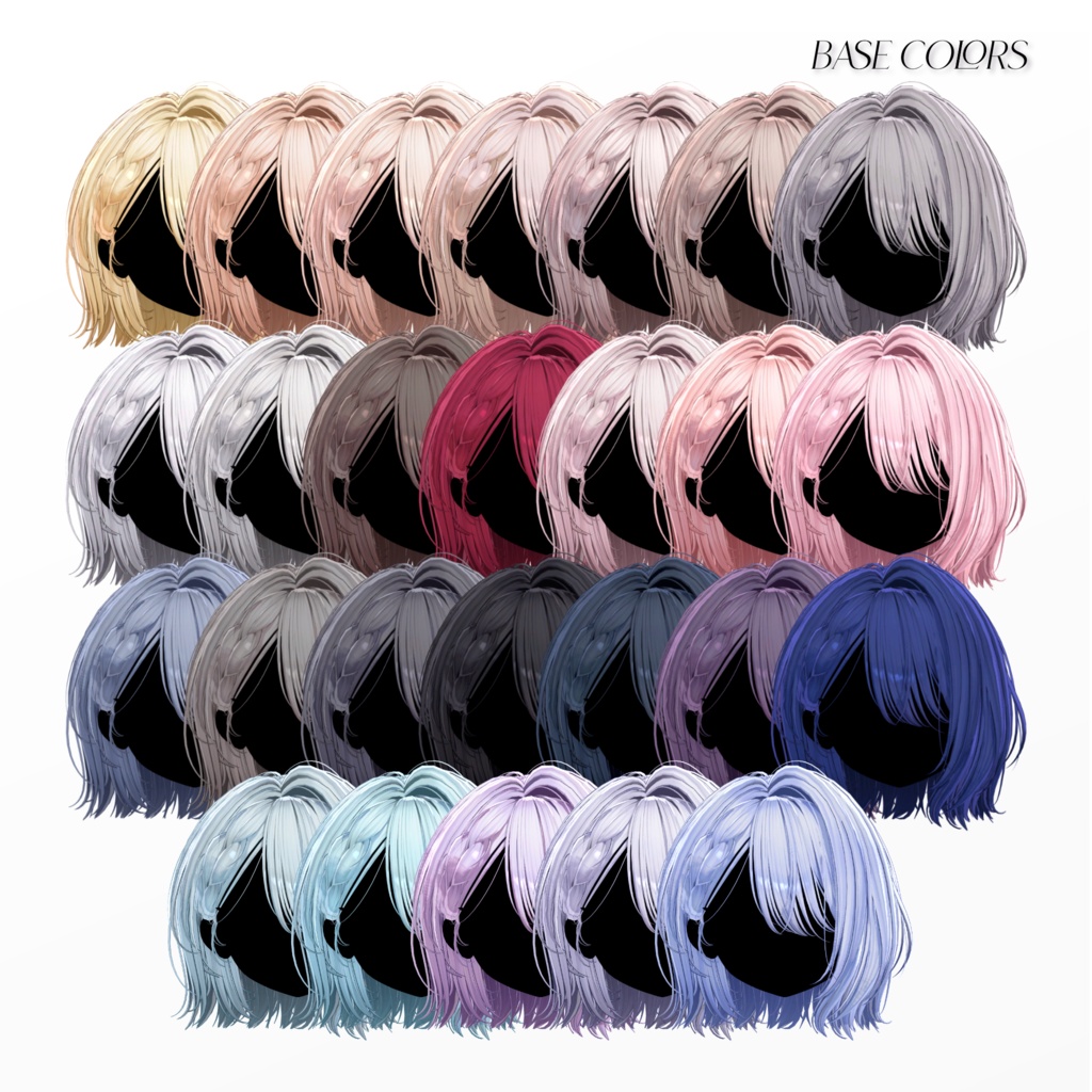✨Sale 中✨【11 avatars】【VRC Hair】♥ Sharp Edge ♥