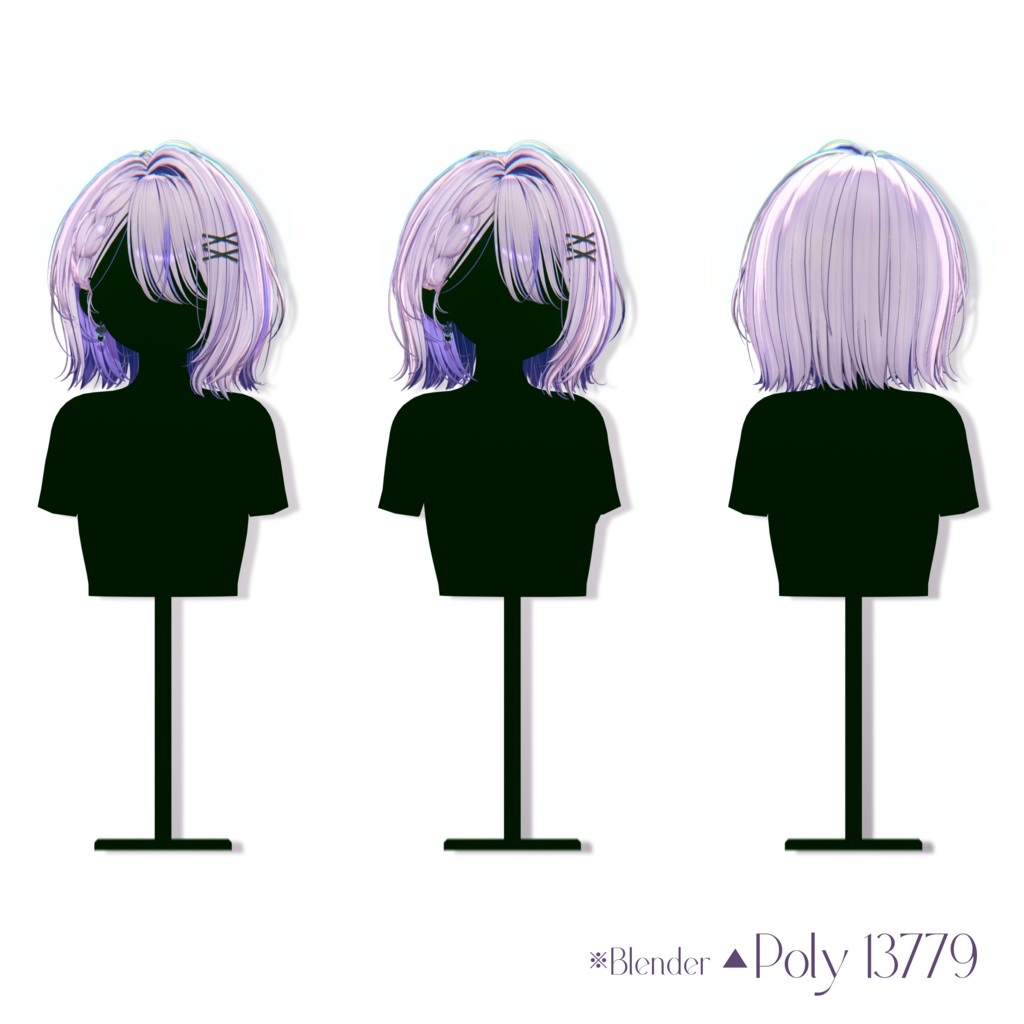 ✨Sale 中✨【11 avatars】【VRC Hair】♥ Sharp Edge ♥