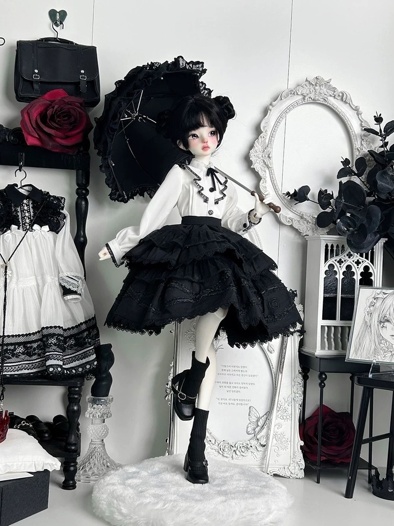 【1/4】モノクロロリータドレスセット