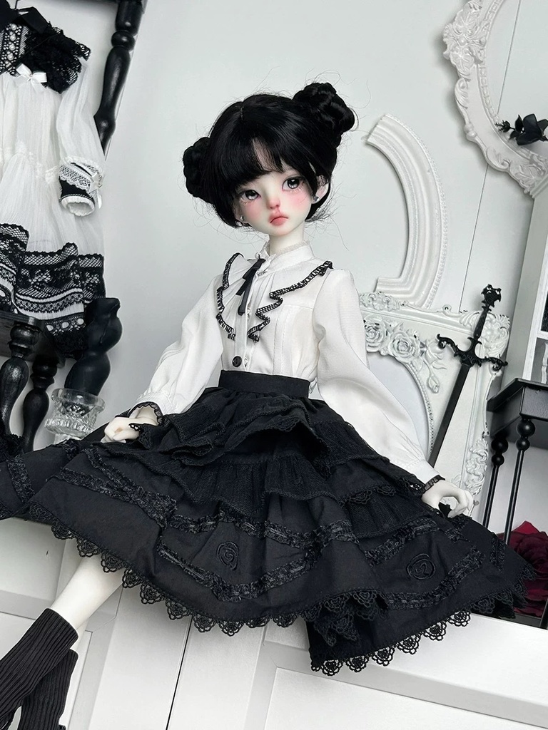 【1/4】モノクロロリータドレスセット