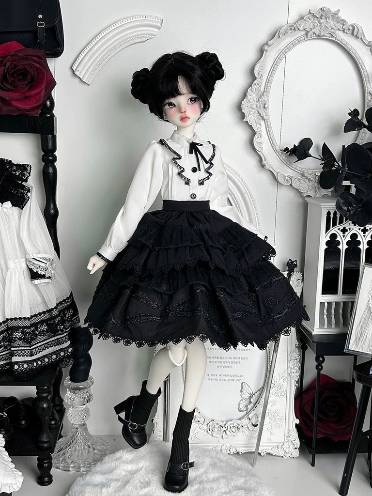 【1/4】モノクロロリータドレスセット