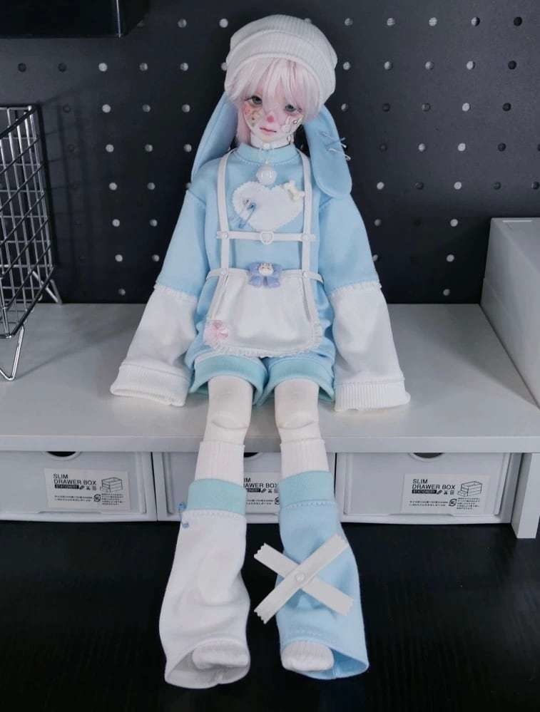 【1/4】ゆるてんしセットアップ(みずいろ)