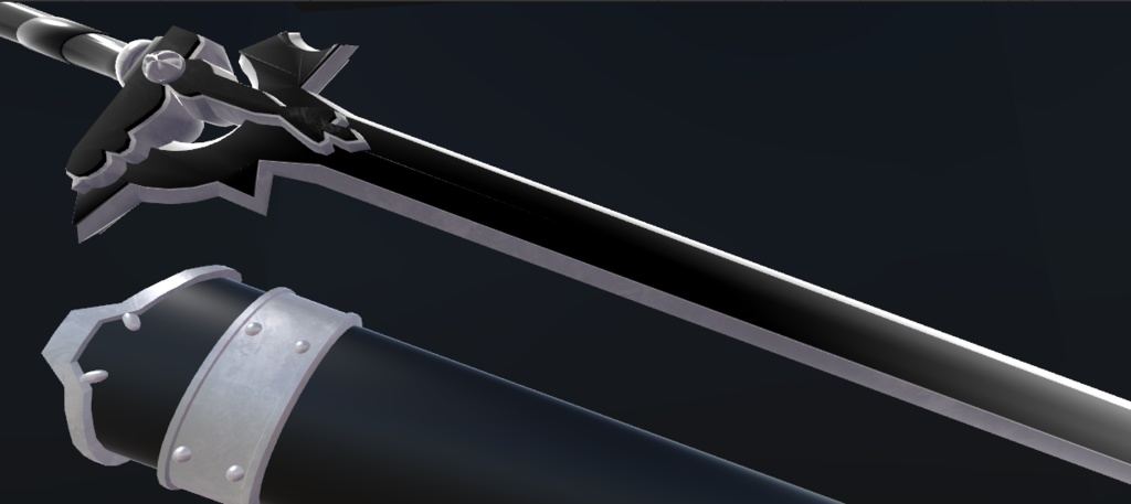 【VRC向け】エリュシデータ【武器】