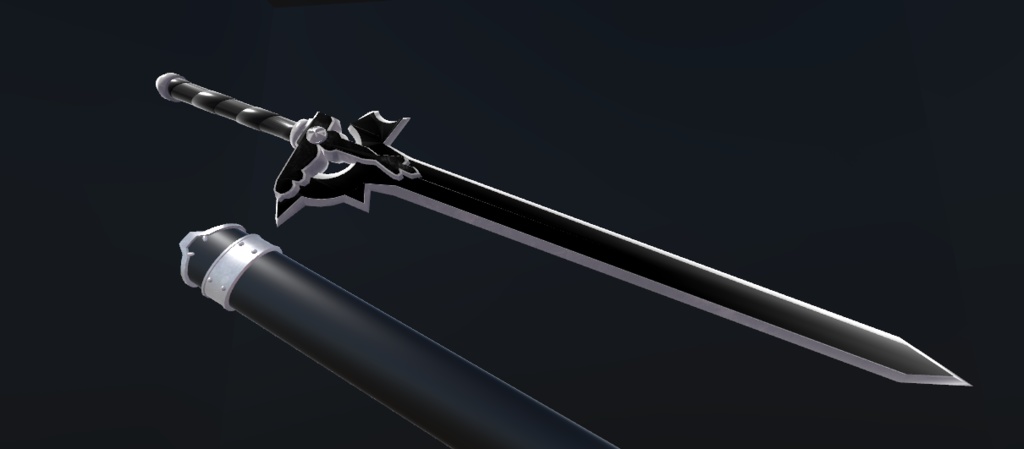 【VRC向け】エリュシデータ【武器】