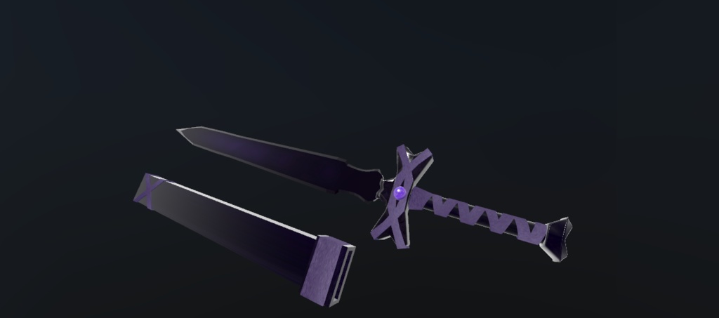 【VRC向け】イーボン・ダガー&転移結晶【武器】