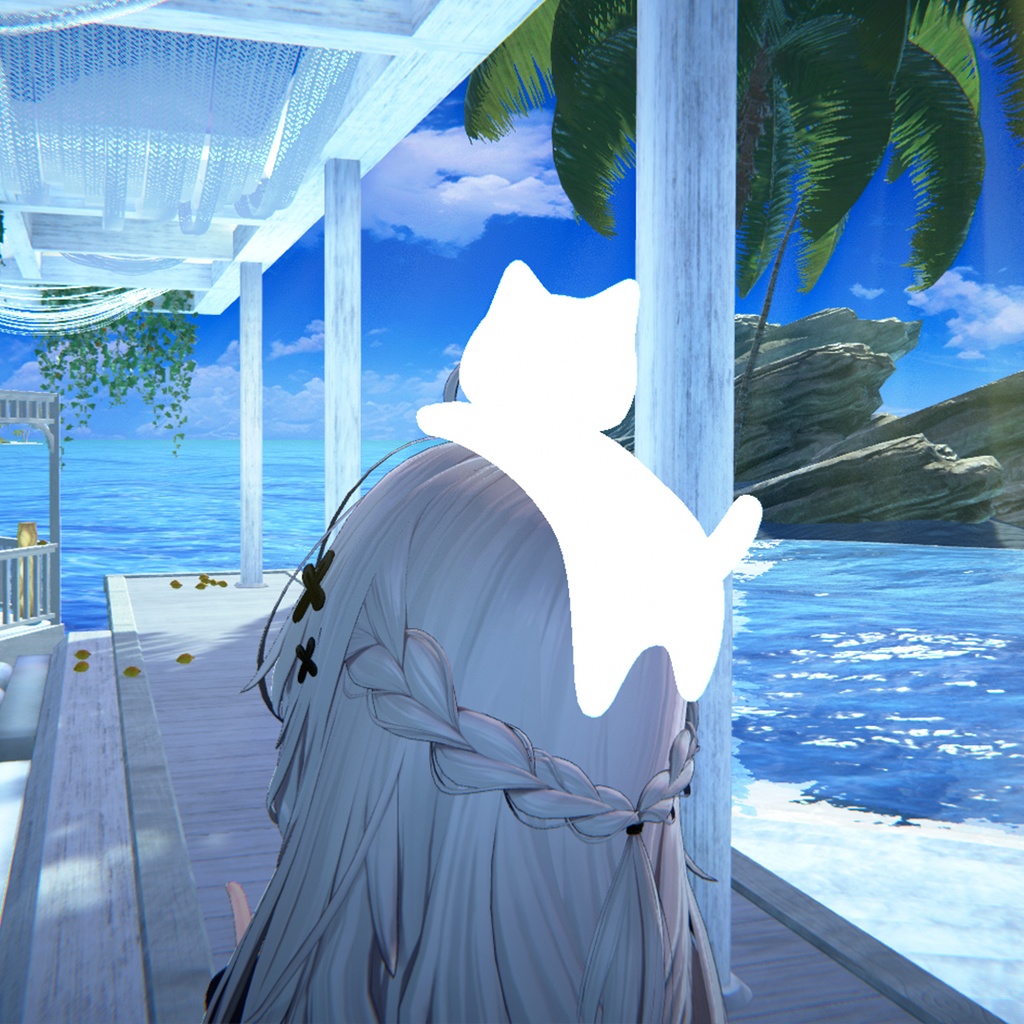 【無料】頭のっけ猫