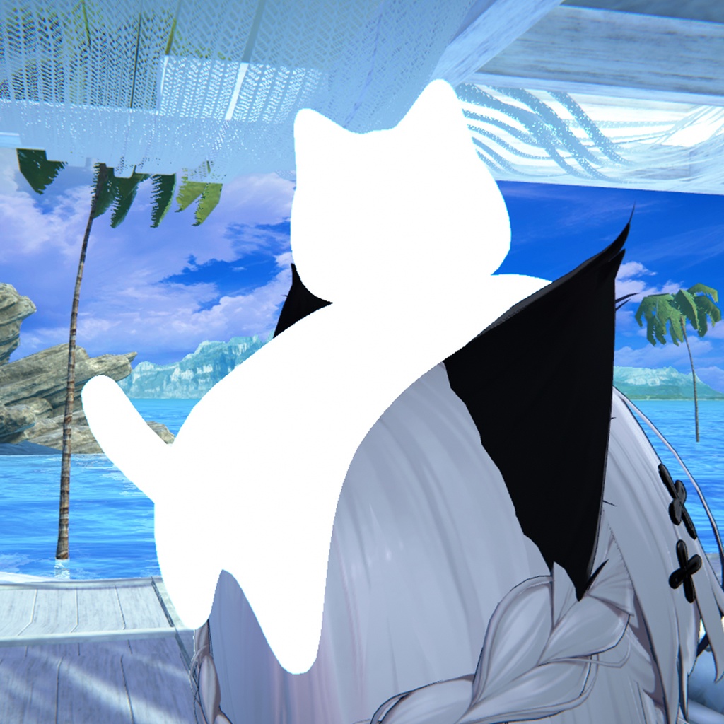 【無料】頭のっけ猫