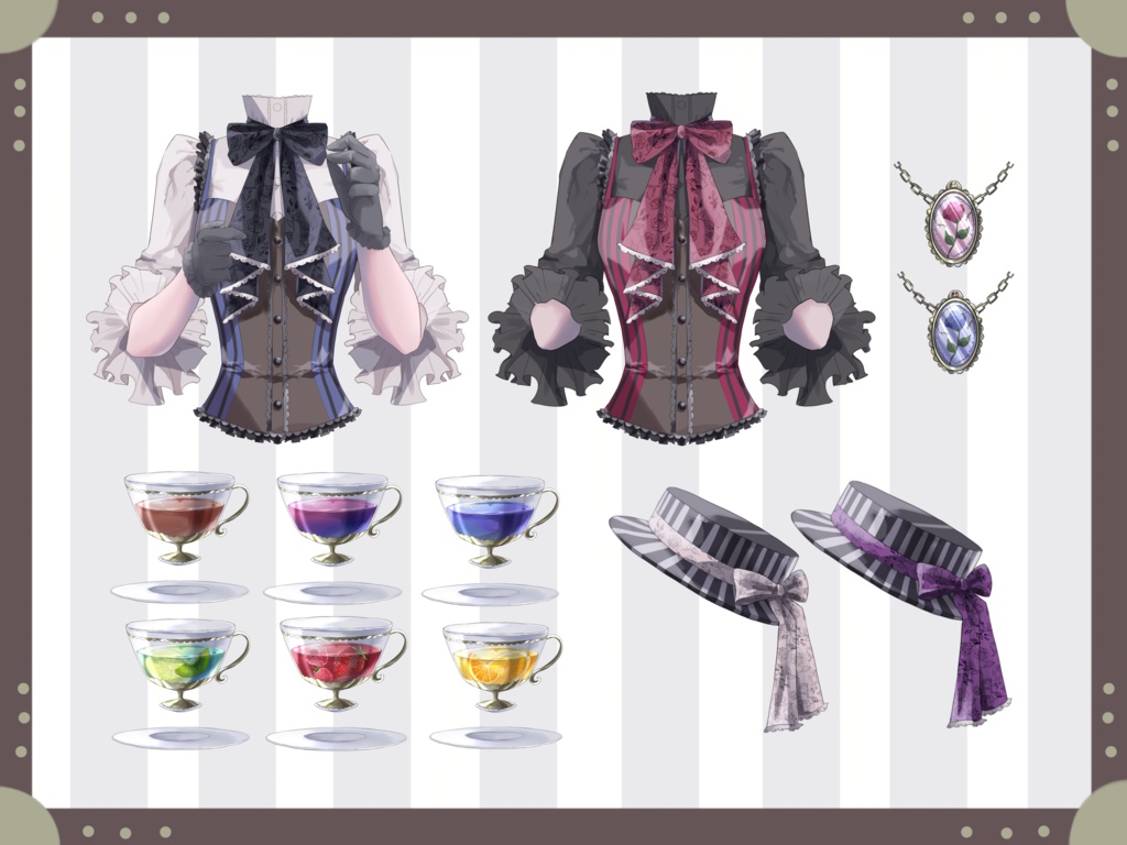 クラシカルフリルトップス(使用Freeです)