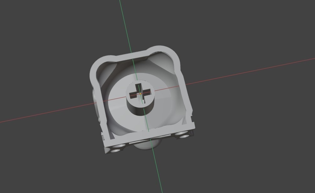 【Blender/STLデータ】サイバーパンク鬼娘キーキャップ