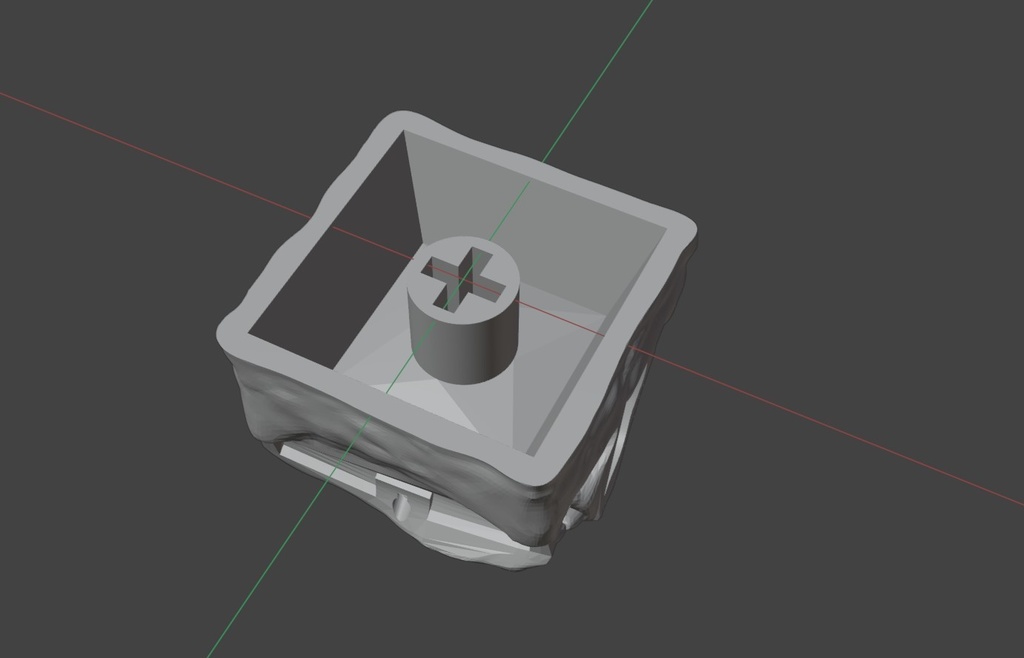 【Blender/STLデータ】ミミックキーキャップ