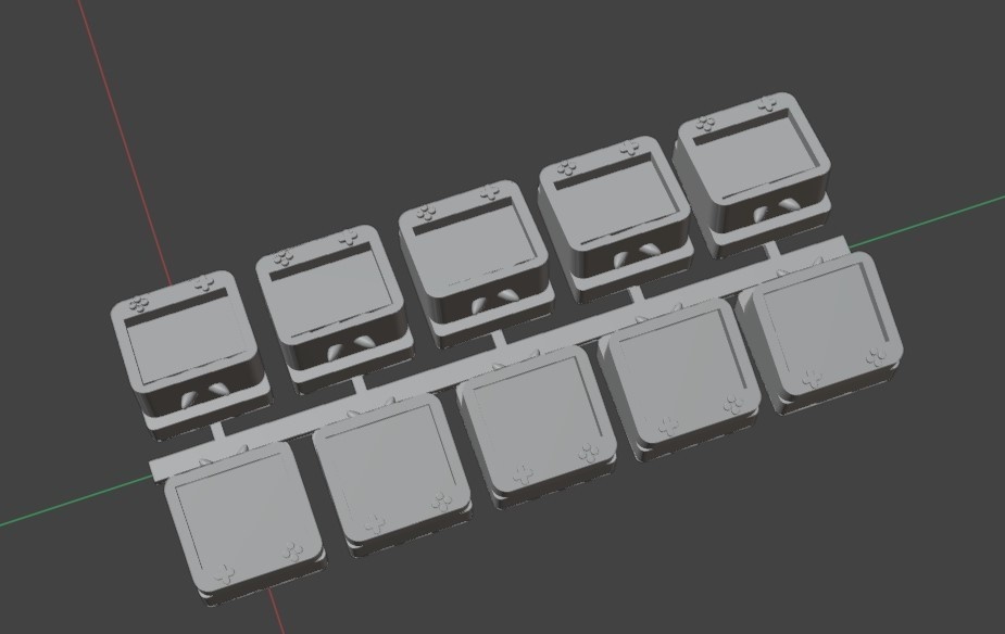 【Blender/STLデータ】推しを押すキーキャップ