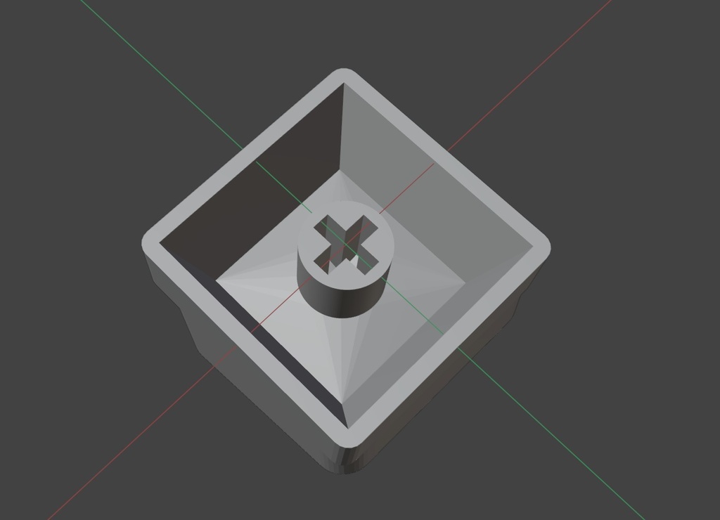 【Blender/STLデータ】推しを押すキーキャップ