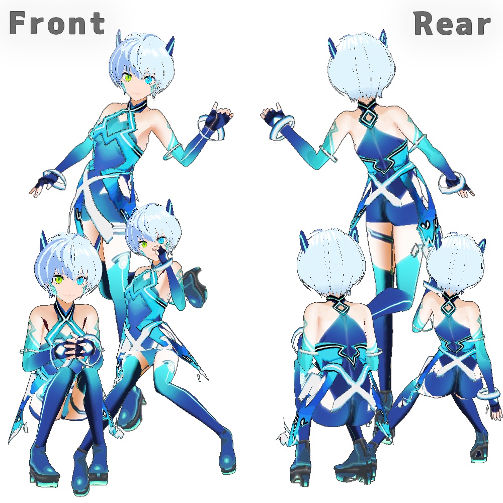 (β版)ヴィータVRoidアニメビジュアルモデル // Vita Vroid Animation Visual Model