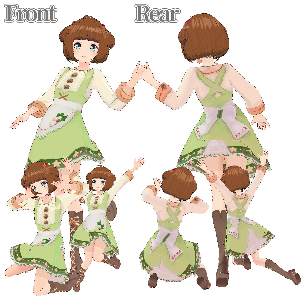 (β版)Vroid Vivi Anime Style Model // ヴィヴィ アニメ風モデル