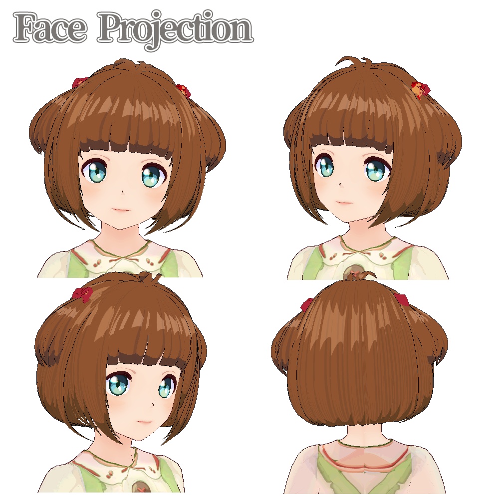 (β版)Vroid Vivi Anime Style Model // ヴィヴィ アニメ風モデル