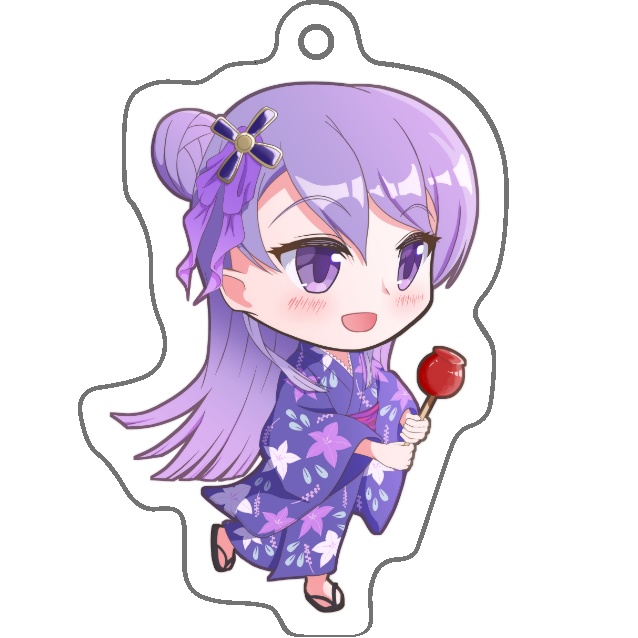 【プリレコ15新作】浴衣ひめなアクキー