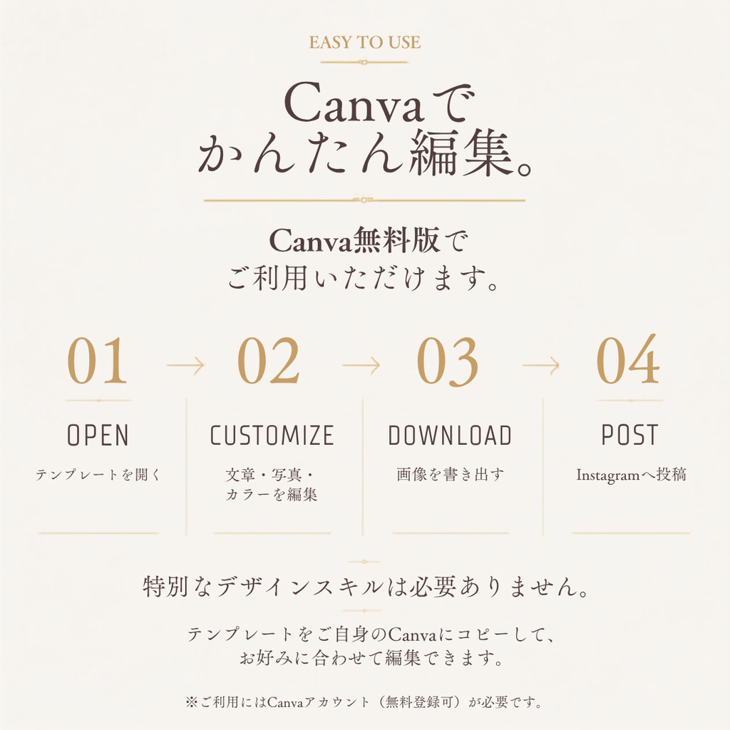 【Canva無料版OK】美容サロン向けInstagram投稿テンプレート30枚|エステ・フェイシャル