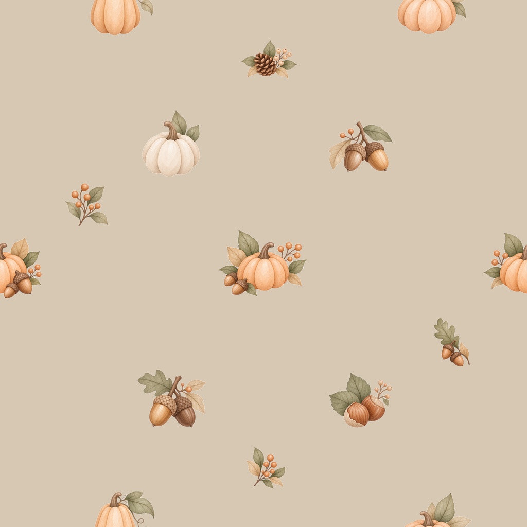Cozy Halloween|大人かわいい水彩シームレスデジタルペーパー 6枚セット