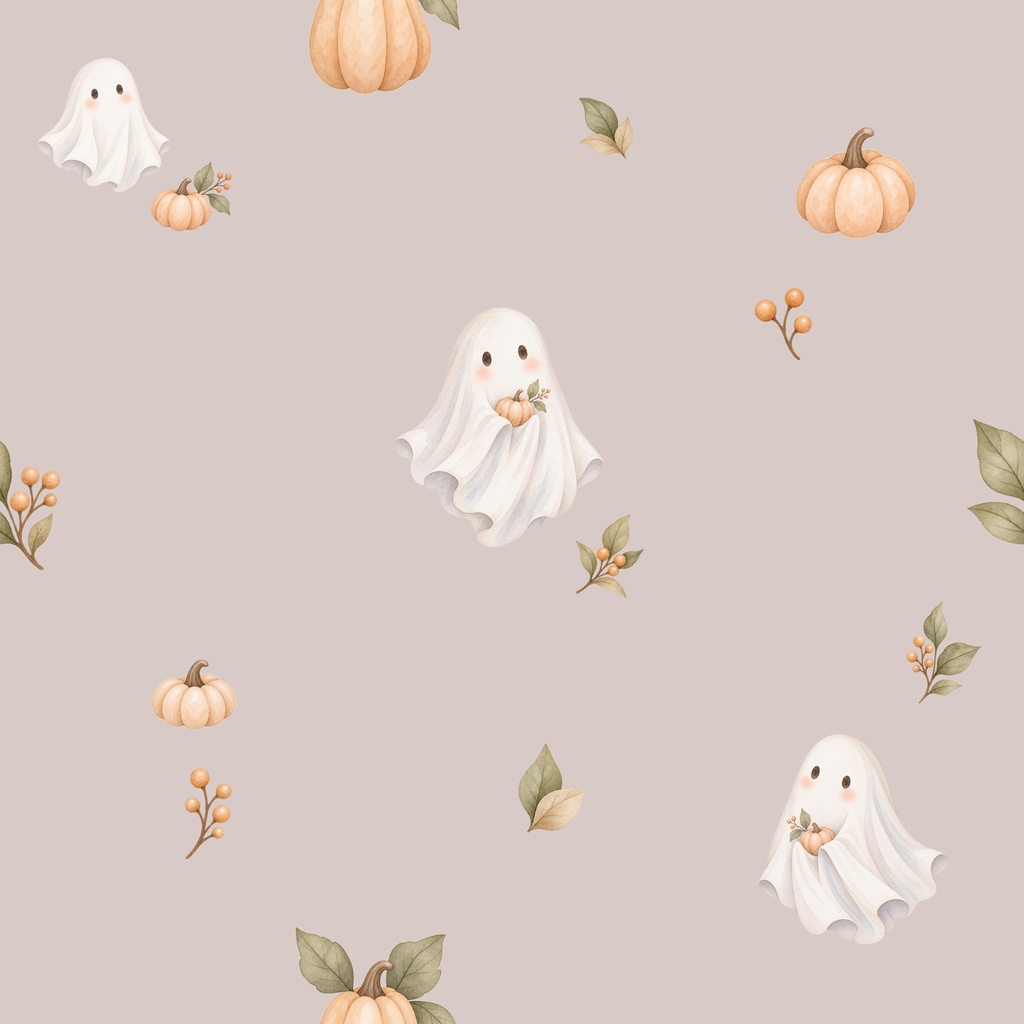 Cozy Halloween|大人かわいい水彩シームレスデジタルペーパー 6枚セット