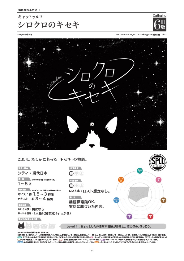 キャットルフ シロクロのキセキ 6版/旧版 SPLL:E189493