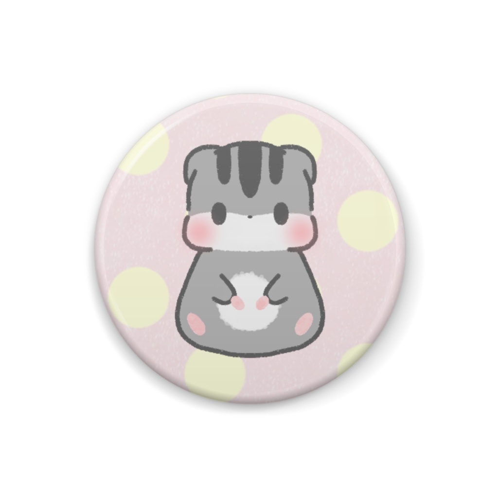 おすわりはむまるくん ピンク