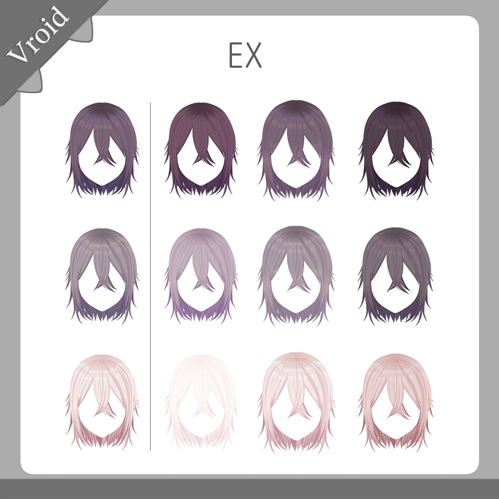 HT01 【VRoid】髪のテクスチャ / Hair Texture