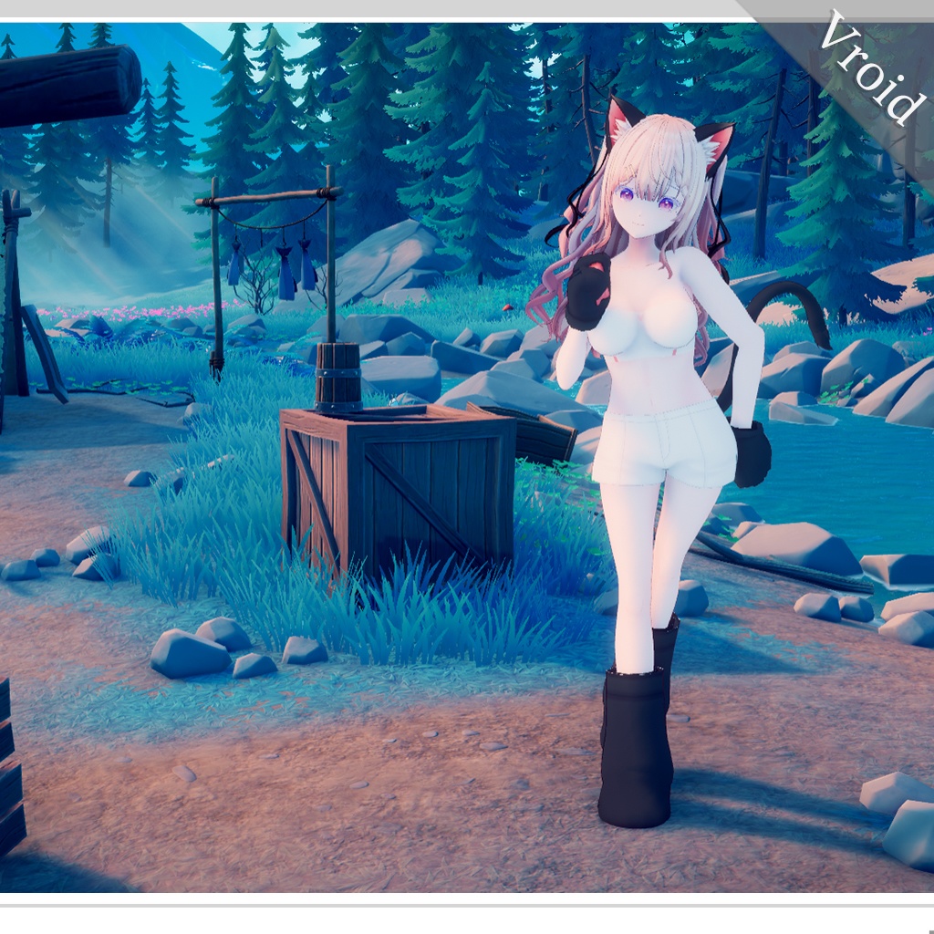 【VRoid正式版】ネコセット/Cat Set