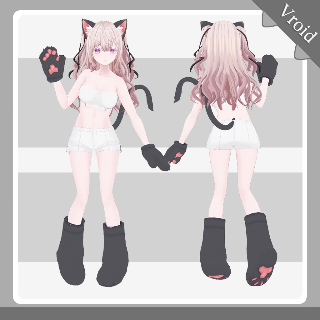 【VRoid正式版】ネコセット/Cat Set