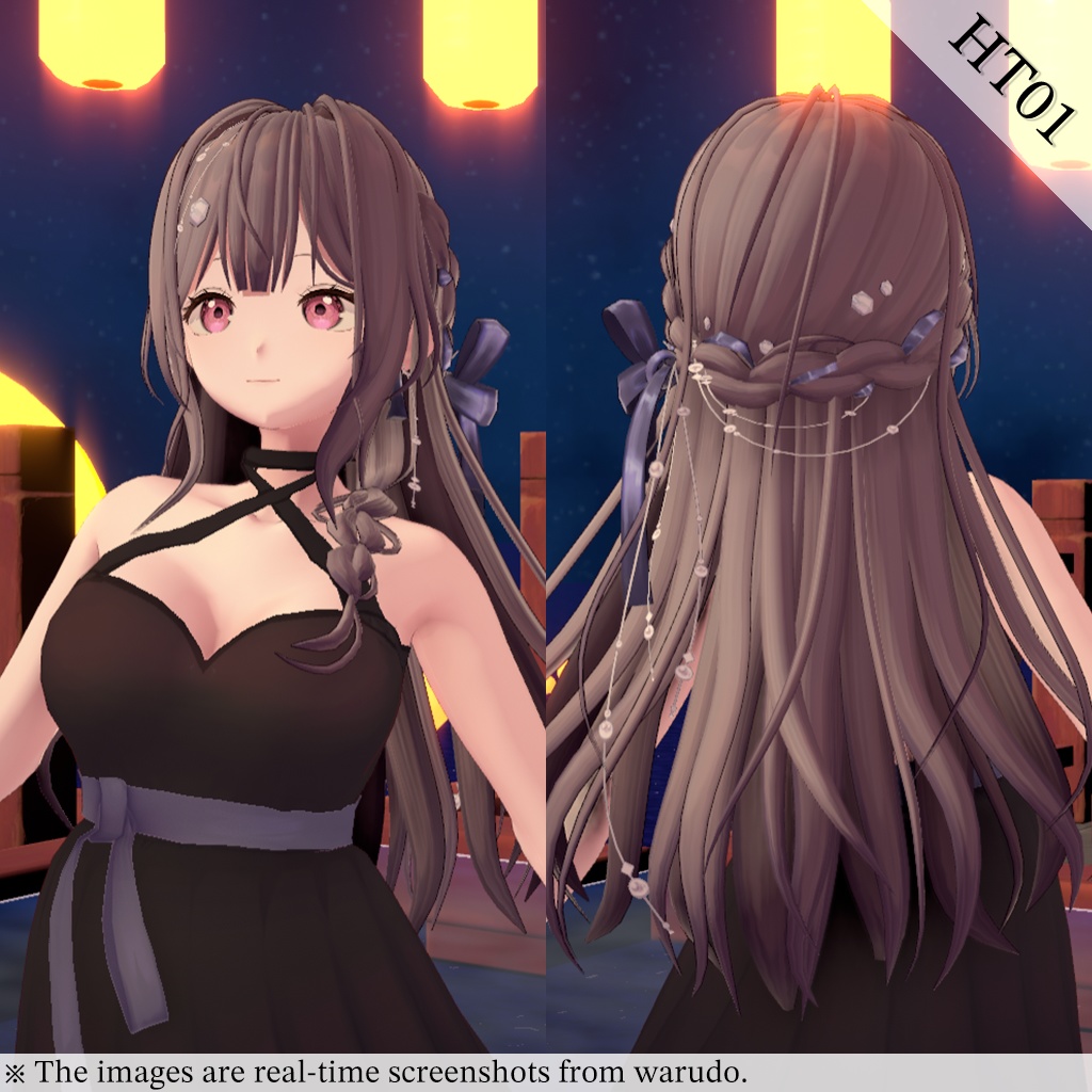 【VRoid正式版】ブレイドロングヘア / Braid Long Hair
