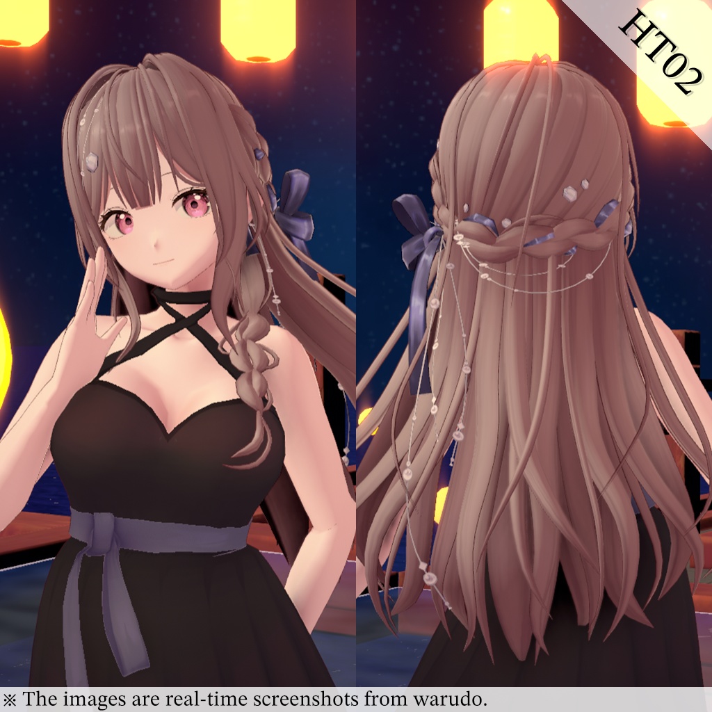 【VRoid正式版】ブレイドロングヘア / Braid Long Hair