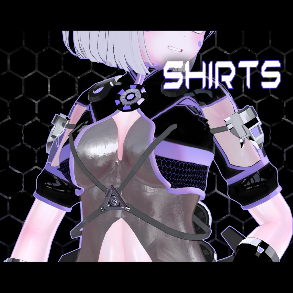 (FIX) Root_Reactor - The cyberpunk costume for Moe