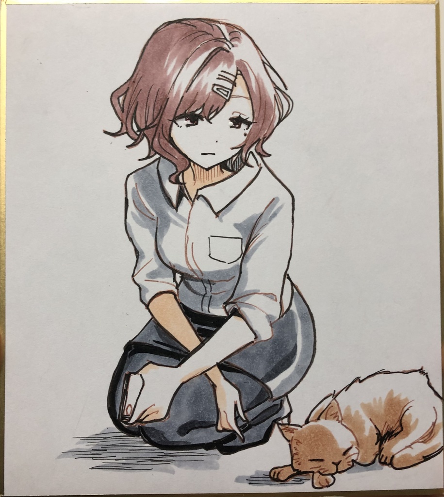 樋口円香ミニ色紙イラスト