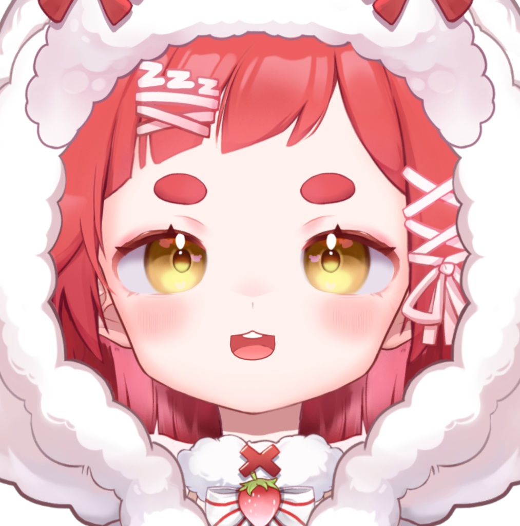 【限定1点】【VTS対応】販売中のLive2Dモデル：かわいいいちごマウス