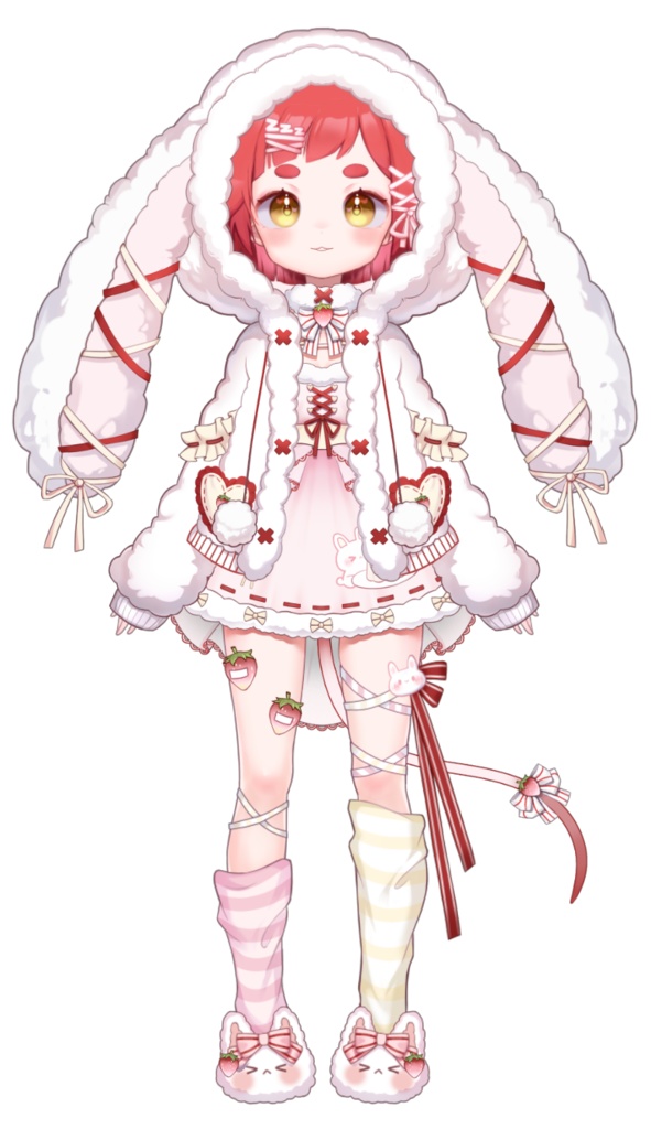 【限定1点】【VTS対応】販売中のLive2Dモデル:かわいいいちごマウス