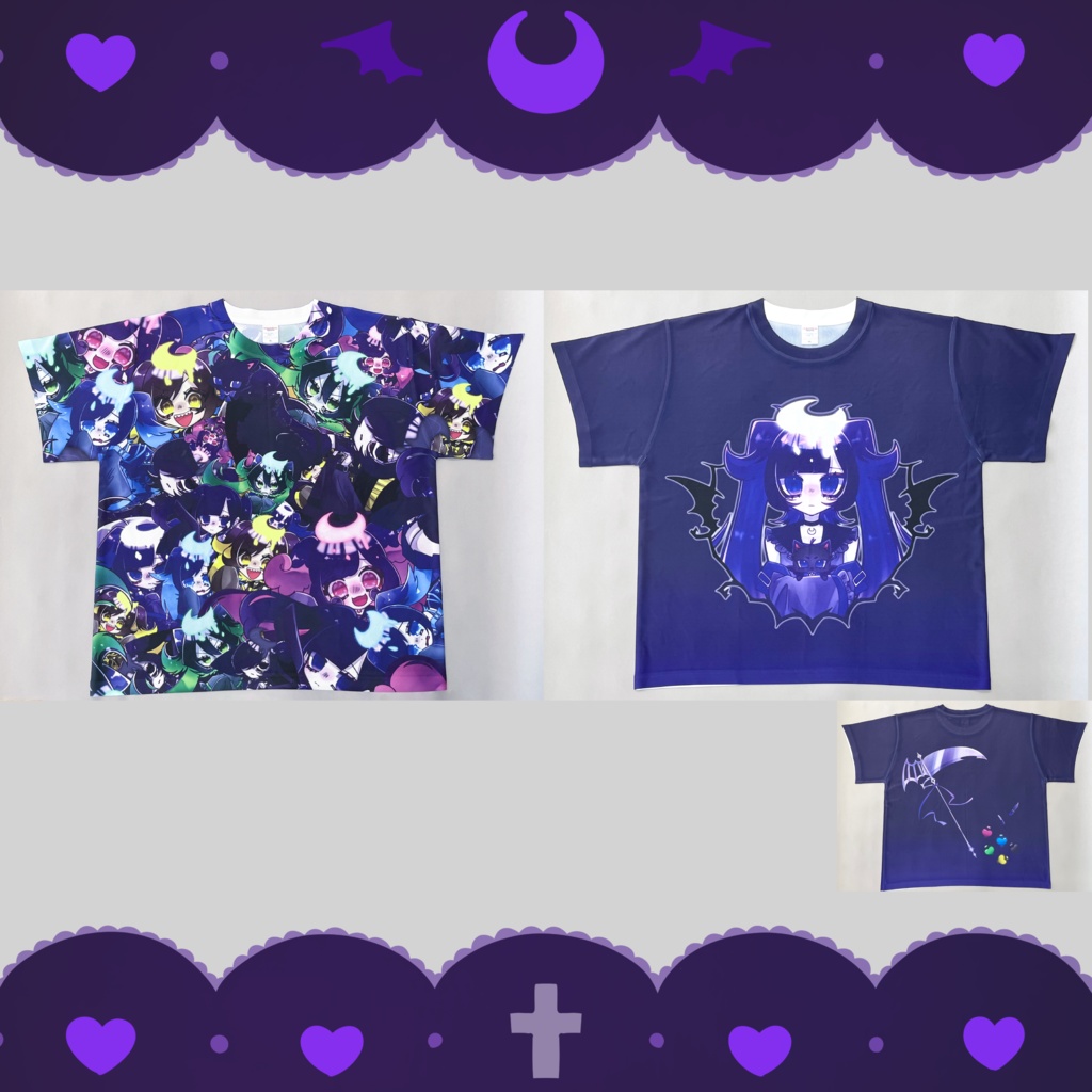 病みかわ魔法少女「ディアナ」フルグラフィックTシャツ