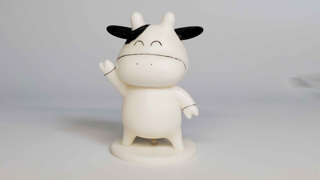 ガレージキット「牛牧もこ(牛のすがた)」(未塗装)