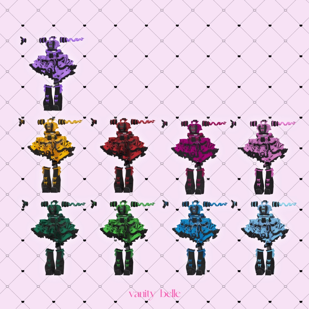 【4アバター対応】🎀ミルキィリボン♡ドリーム🎀Milky Ribbon♡Dream #vanity_belle